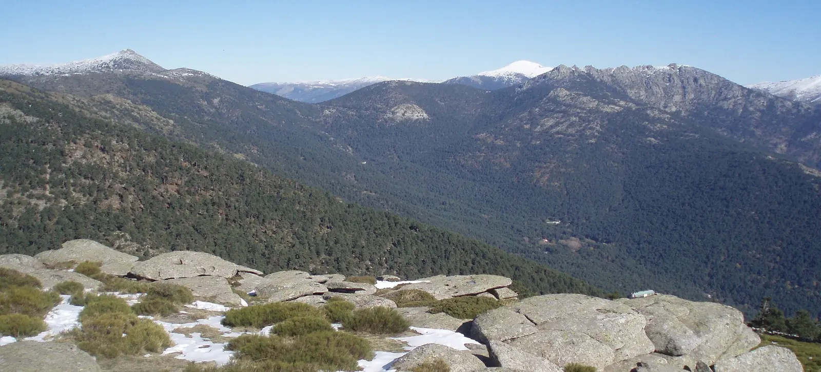 El valle de la Fuenfría visto desde la cima de La Peñota